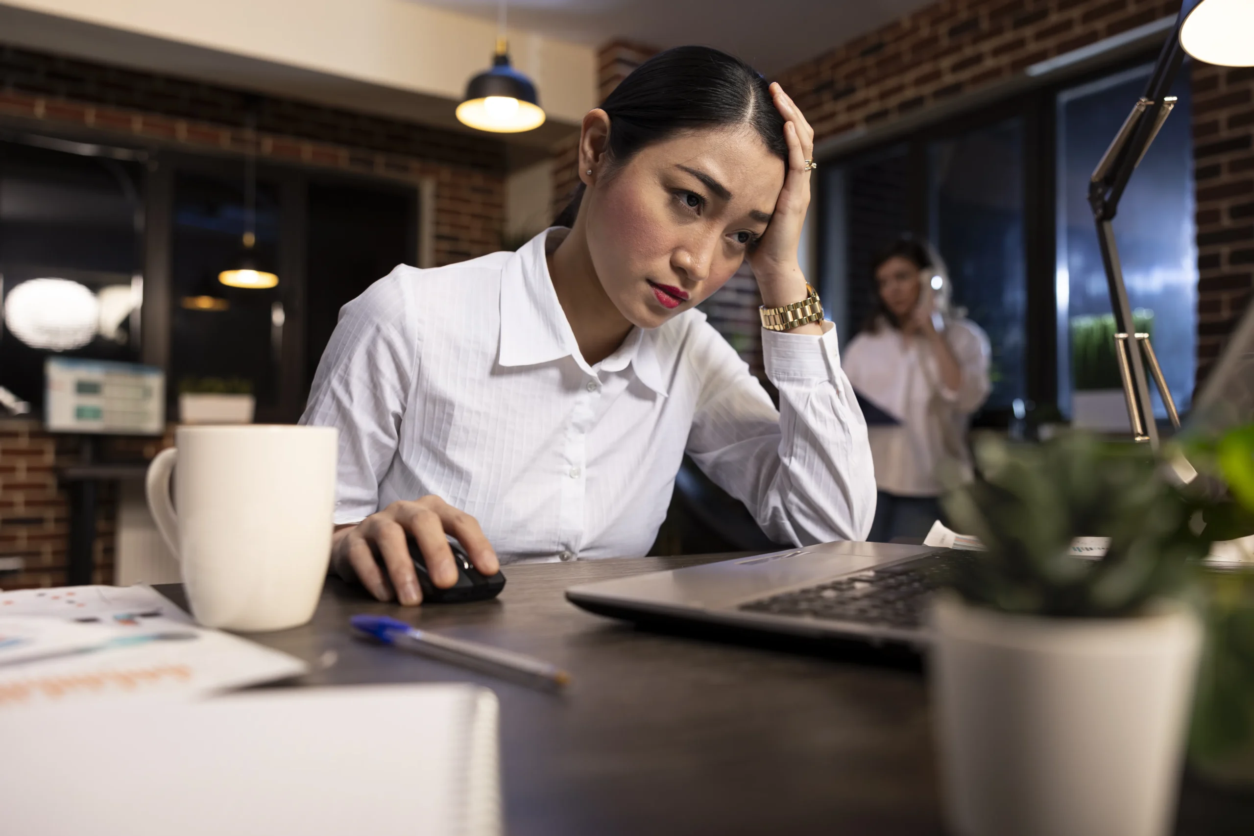 Hotel manager dealing with staffing challenges at front desk — Team Plus Hotel Staffing Solutions Miami South Florida